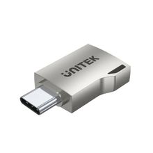 Product image of UNITEK A1025GNI USB-C Male To USB-A Female Silver ადაპტერი