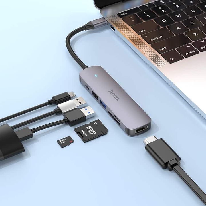 hoco-hb28-usb-c-mravalfunqtsiuri-adapteri-photo-2