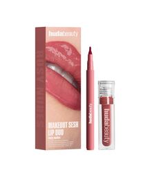 Product image of Huda Beauty Makeout Sesh Lip Duo Rosy Nudes ტუჩის ფანქრების ნაკრები