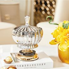 Product image of FRENCH HOUSE მინის საკამფეტე ვაზა მეტალის ძირზე