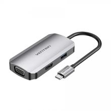 Product image of VENTION TOAHB USB-C to HDMI/VGA/USB 3.0/PD Docking Station USB ჰაბი