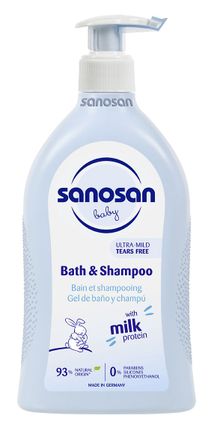 Product image of Sanosan შამპუნი და დასაბანი გელი ბავშვის 500მლ