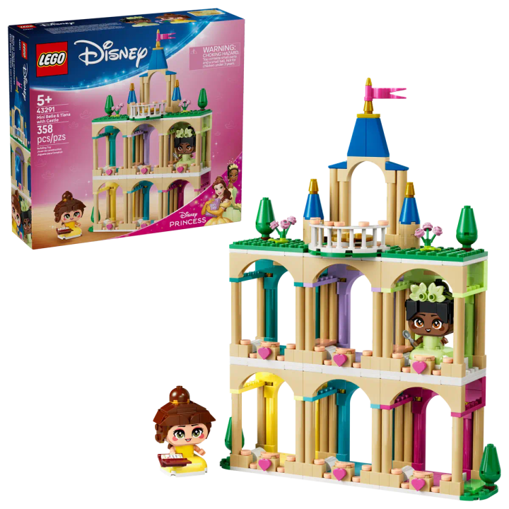 lego-mini-belle-tiana-with-castle-43291-disney-konstruqtori