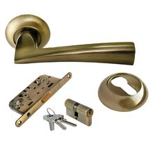 Product image of Rucetti სახელურის კომპლექტი ცილინდრი გასაღები/გასაღებზე RAP 18-KH AB antique bronze