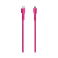 Product image of TTEC USB-C - LIGHTNING CHARGE/DATA CABLE, 120CM NEON PINK კაბელი