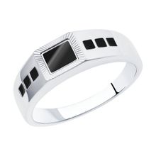 Product image of REDBERRY ვერცხლის მამაკაცის ბეჭედი ფიანიტით