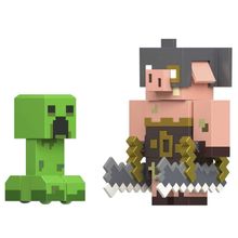 Product image of Mattel Minecraft "Creeper vs Piglin" პერსონაჟის ფიგურები