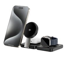 Product image of Wiwu Qi2.0 3 in 1 Folding Cableless Charger Wi-W028 უსადენო დამტენი