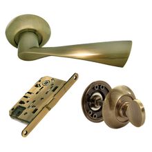 Product image of Rucetti სახელურის კომპლექტი სანტექნიკური RAP 1-WC AB antique bronze