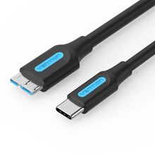 Product image of VENTION CQABD USB 3.0 C Male to Micro-B Male 2A Cable 0.5მ USB კაბელი