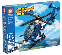 Product image of Police Vehicle Series Rescue Airplane ასაწყობი სათამაშო