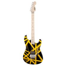Product image of EVH Striped Series Black with Yellow Stripes ელექტრო გიტარა