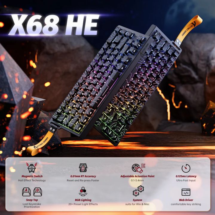 attack-shark-keyboard-magnetic-x68-he-8khz-gaming-klaviatura-photo-2