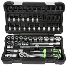 Product image of JBM 59 PIECES TOOL CASE WITH 3/8" HEX SOCKETS ხელის ინსტრუმენტების ნაკრები