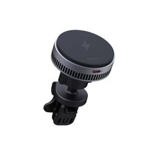 Product image of Car Charger/ Aukey 15W HD-MC13A MagFusion Dash Pro Qi2 Active Cooling Wireless Charging Phone Mount Gray