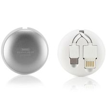 Product image of Remax Cutebaby Retractable Data Cable 2 in 1 for Micro USB and Lightning RC-099t 1M