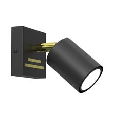 Product image of სპოტი Luminex Striper 1 GU10 ლითონი შავი ოქროსფერი 4513