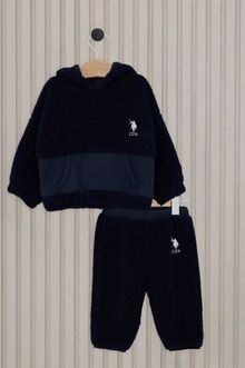 Product image of US POLO ASSN USB2153 V2 დათბილული ორეული შარვლით და ჰუდით (ლურჯი)