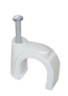 Product image of სამაგრი IEK 10 მმ მრგვალი პლასტმასი 100 ც