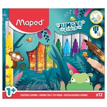 Product image of Maped Jungle Fever Jumbo ფლომასტერების ნაკრები 12 ფერი