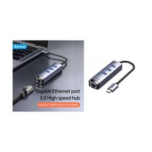 Product image of Jasoz T-F115 გადამყვანი ჰაბი Type-C To Ethernet LAN RJ45 Network