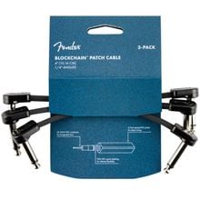 Product image of FENDER Blockchain 4" Patch Cable 3-Pack Angle/Angle ინსტრუმენტის კაბელი