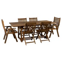 Product image of Comfort room გასაშლელი ხის მაგიდა 6 სკამით