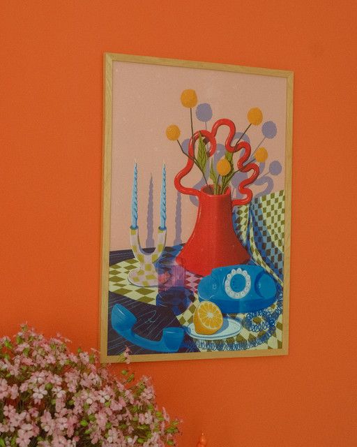 posteri-charchoti-flowers-phone-calls-a3-photo-2
