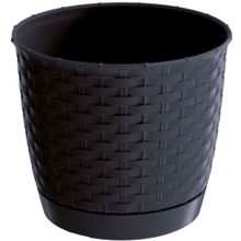 Product image of RATOLLA DRLO S433 შავი 30 სმ პლასტმასის ქოთანი