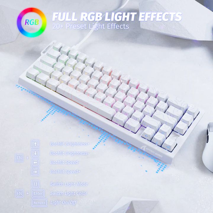 attack-shark-keyboard-magnetic-x68-he-8khz-gaming-klaviatura-photo-2