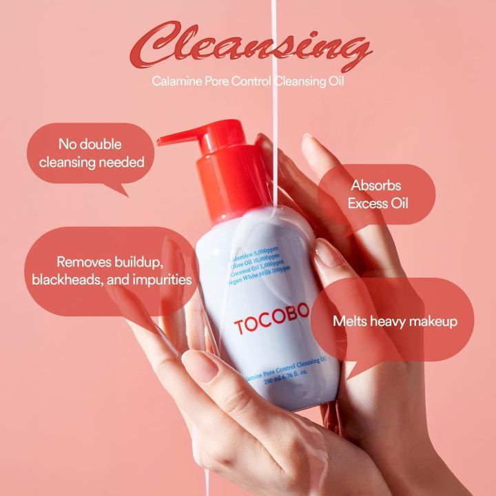 tocobo-calamine-pore-control-cleansing-oil---sakhis-zetovani-dasabani-200ml-photo-3