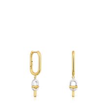 Product image of Earring /1004445000 ოქროსფერი/ვერცხლისფერი ქალის საყურე 925 სინჯის ვერცხლი