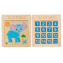 Product image of Educational Jigsaw puzzle huarongdao საგანმანათლებლო ხის ფაზლი - სპილო