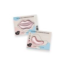 Product image of Freeza All-Natural Hyaluronic Acid & Collagen თვალის და ტუჩის ნიღაბი - Pink, 1 წყვილი