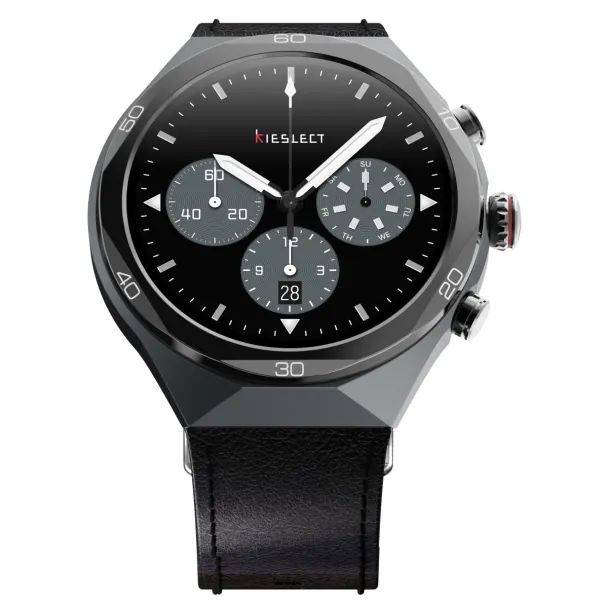 kieslect-ai-watch-elite-2-titan-black-smart-saati-photo-2