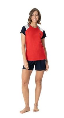 Product image of U.S. Polo Assn. 16988 ქალის ორეული შორტით (წითელი)
