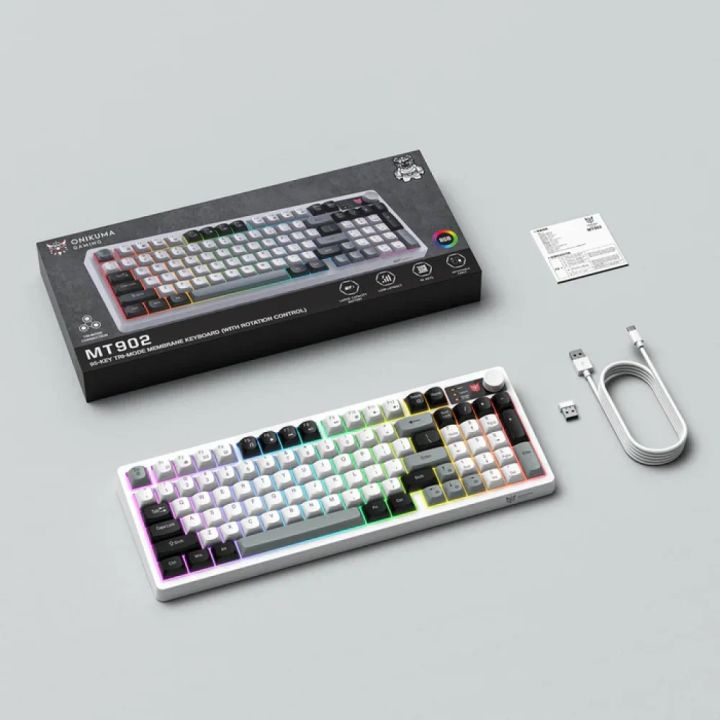 onikuma-mt902-tri-mode-gaming-keyboard-white-membranuli-gaming-klaviatura-photo-2