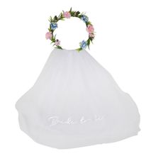 Product image of Bride To Be ფატა გვირგვინით და ყვავილებით