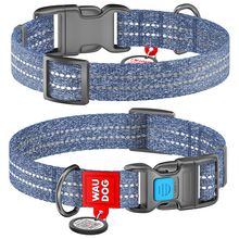 Product image of WAUDOG Re-cotton QR შუქამრეკლი ძაღლის საყელო აღდგენილი ბამბისგან 15მმ/23-35 სმ