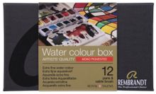 Product image of Pepela Mono-Pigmented REMBRANDT აკვარელის ნაკრები მეტალის ყუთში 12 ფერი