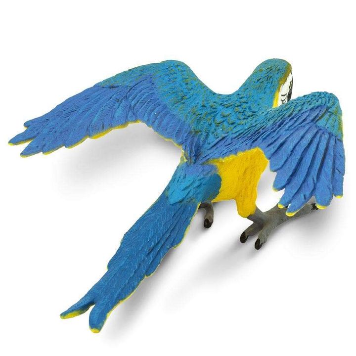 safari-blue-gold-macaw-toy-satamasho-figura-photo-4