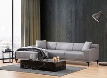Product image of Petra L Corner, კუთხის დივანი, ღია ნაცრისფერი, 250 x 145 x 77 სმ