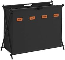 Product image of SONGMICS, სარეცხის კალათა, შავი, 79.9 x 40 x 66 სმ