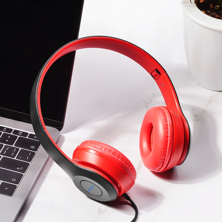 borofone-bo5-star-sound-wired-headphones-red-qursasmeni-photo-3