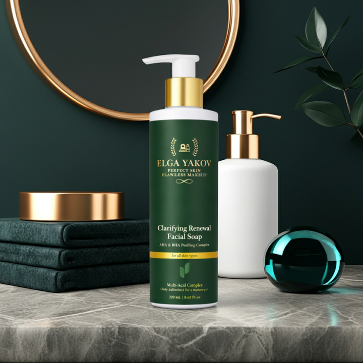 elga-yakov-clarifying-renewal-facial-soap-aha-bha-220ml-sakhis-dasabani-geli-photo-3