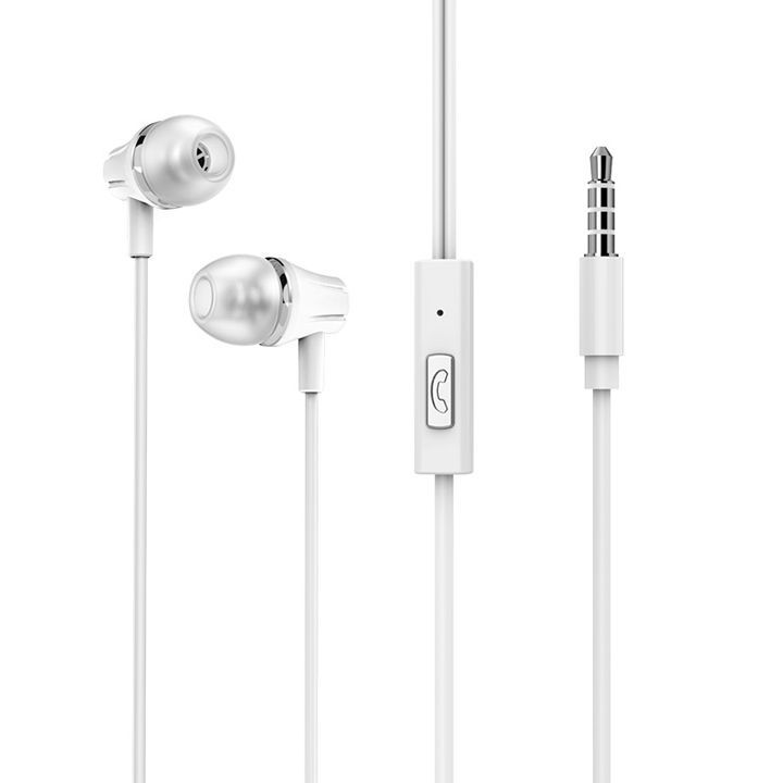 borofone-bm21-graceful-universal-earphones-with-mic-white