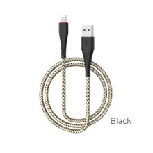 Product image of BOROFONE BX25 Powerful charging data cable for Lightning Black