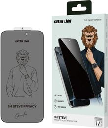 Product image of Green Lion 9H Steve Privacy Screen Protector for iP 17 Pro Max - Black
