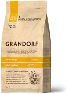 Product image of GRANDORF 2კგ კატის საკვები ზრდასრული ასაკიდან სტერილიზებული