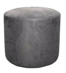 Product image of პუფი მრგვალი ალკანტარა მუქი ნაცრისფერი